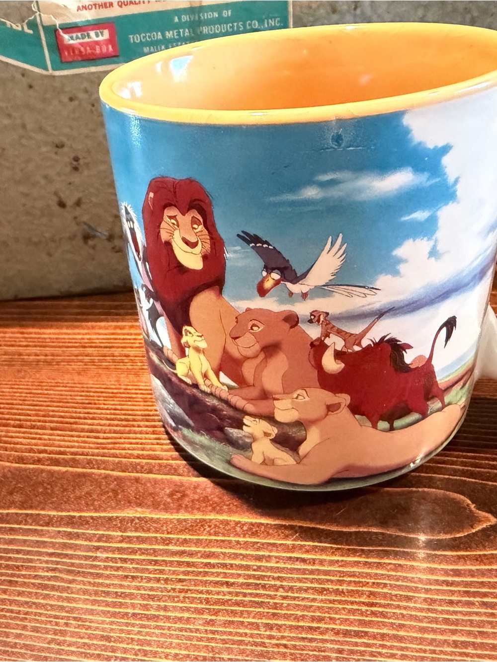 Disney Lion King Ceramic Mug in Blue and Orange